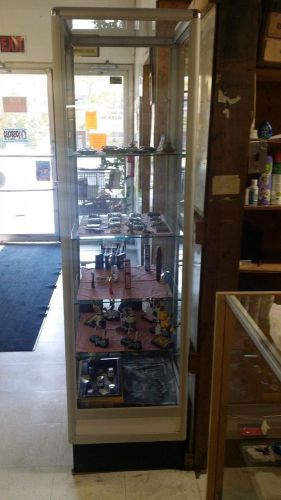 Stand up glass display case for sale