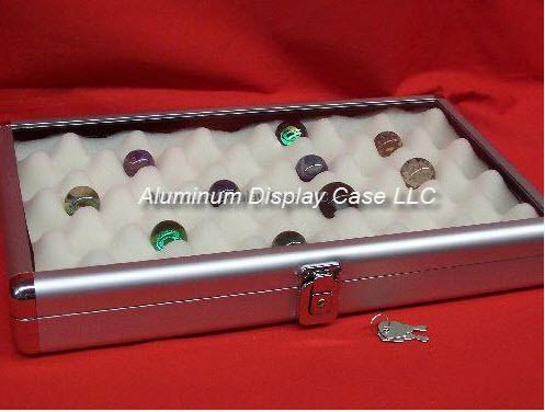 14 x 8 Aluminum Display Case with Marble Foam Insert