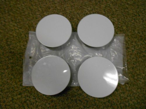 3&#034; inch round mini aluminum white finish louver vent cover cap bag of 4 new for sale
