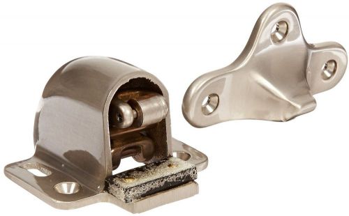 Brass floor mount automatic door holder with stop satin nickel plated 1/2&#034; for sale