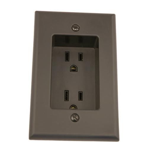 Leviton 689-e 15 amp 1-gang recessed duplex receptacle, residential grade, new for sale