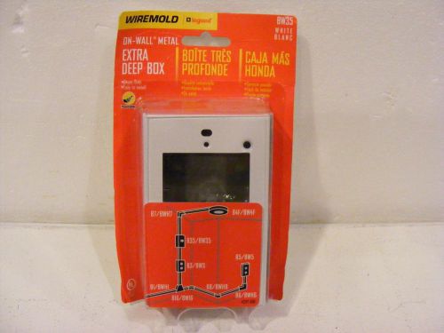 Wiremold Extra Deep 1-Gang White Metal Electrical Box - BW35