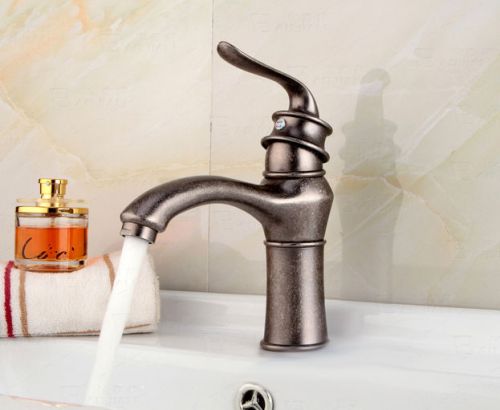Oil Rubbed Bronze Bathroom Vessel Sink Faucet Deck Mount Mixer Tap