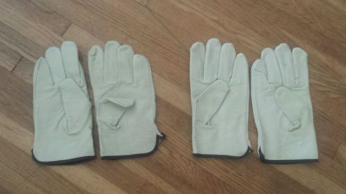 Leather work gloves men&#039;s small women&#039;s medium