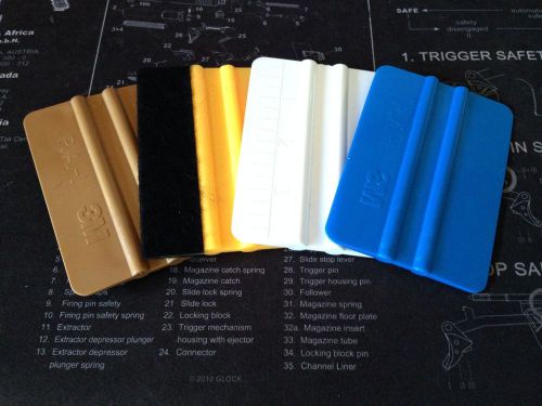 Felt wrapped 3m gold blue avery squeegee vinyl applicators stickers graphics for sale