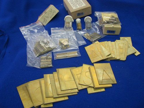 New Hermes assorted engraving letters - approx 200 pieces