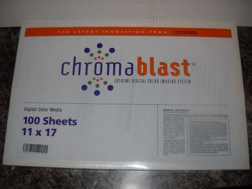 NEW &amp; UNOPENED ChromaBlast Heat Transfer Paper 11 x 17 - 100 Sheets, 13111715