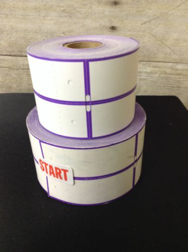 Purple thermal 2 across thermal tags printer tags for sale