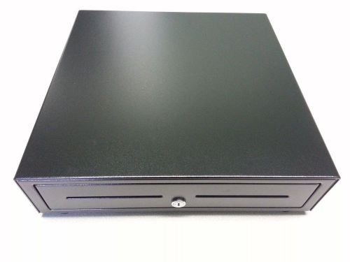 Cash drawer epson citizen micros apg pos kick 16x16 5bill coin till black square for sale