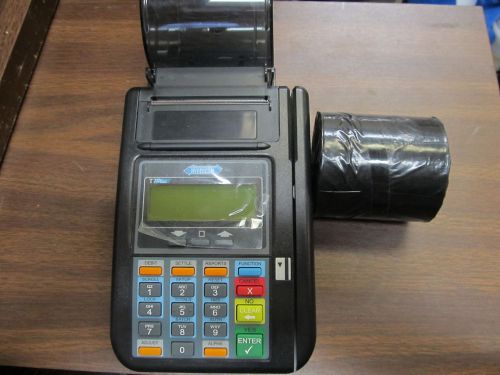 Hypercom t7p-t credit card reader swiper kit machine reading visa terminal for sale