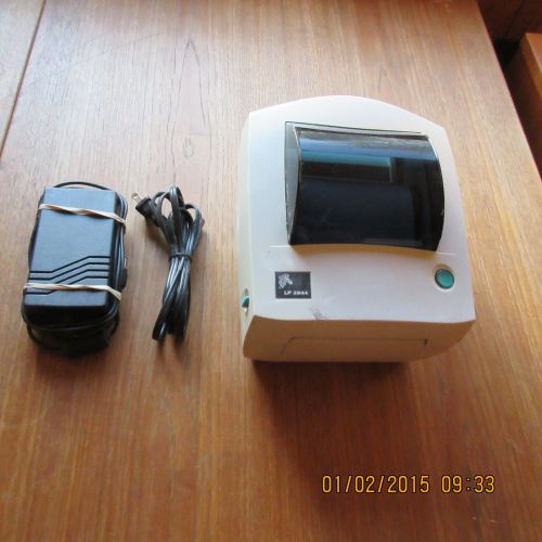 ZEBRA LP-2844 DIRECT THERMAL POSTAGE BARCODE PRINTER WITH POWER SUPPLY