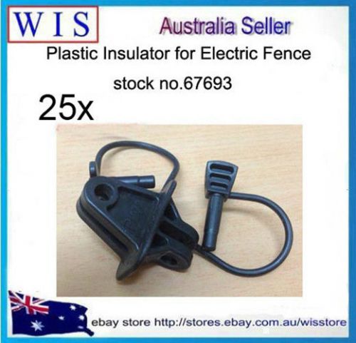 25xPinlock Insulator for Steel Post,Plastic Insulator,Electric Fence-67693