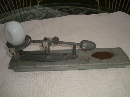 VINTAGE RELIABLE ROOSTER CHICKEN EGG SCALE SPEED ACCURACY 20 - 29 OZ LOS ANGELES