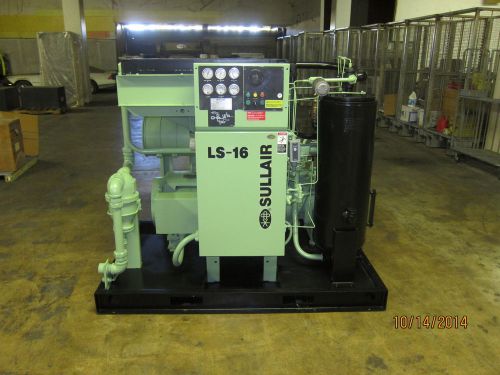 1999 sullair 100 hp rotary screw air compressor for sale