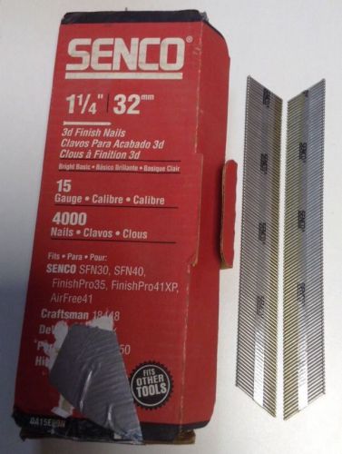 Senco DA15EPBN 1-1/4&#034; 3D Finish Nails 15ga Bright Basic Approx. 4000 Count Box