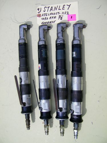 4-PCS -STANLEY - PNEUMATIC NUTRUNNER-A32LRAACT-11S2, 1050 RPM -3/8&#034;, USED