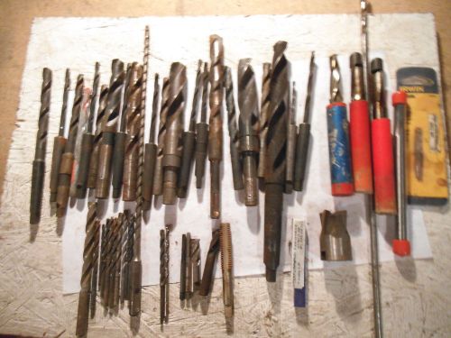 NICE MIXED LOT OF DRILL BITS, TAPS, END MILLS - NEW &amp; USED