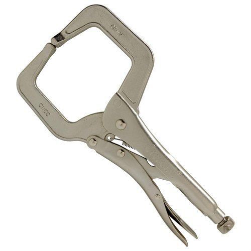 Crescent® locking c-clamp pliers, regular tips, 11&#034; tool length, 4&#034; jaw capacity for sale