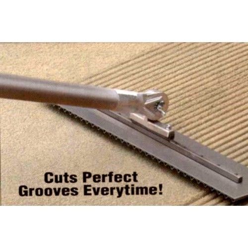 Kraft tool concrete safety groover fresno trowel stainless steel 24&#034; x 5&#034; 17901 for sale