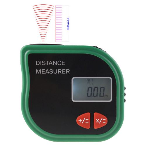 0.5m-18m portable mini ultrasonic laser range finder distance measurer + 1m tape for sale