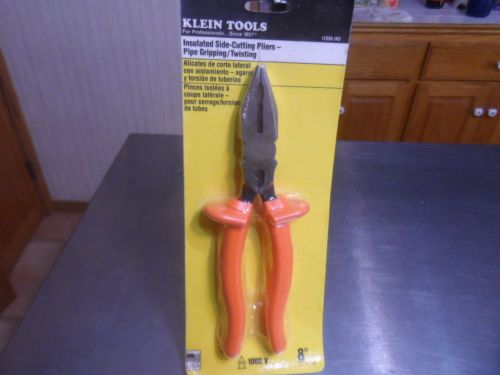 Klein Tools 12098-INS Insulated Side Cutting Pipe Gripping Pliers