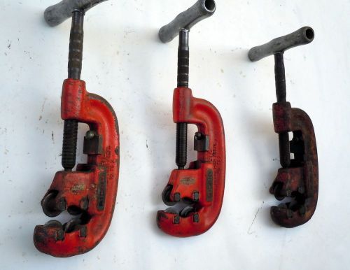 Ridgid 42A Four (4) Wheel Pipe Cutter  1/2&#034; to 2&#034;  - Good Working Condition