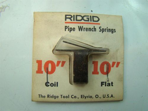 Ridgid pipe wrench springs  10&#034; coil flat for sale