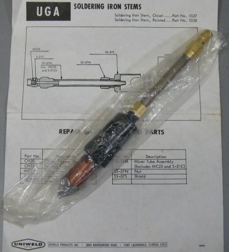 Uniweld SS38 - ACETYLENE SOLDERING IRON - Pointed Tip NEW made in USA