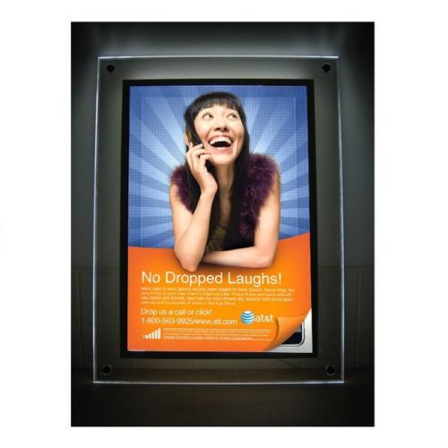 Crystal poster led mounted bright light box advertisement displays without print for sale