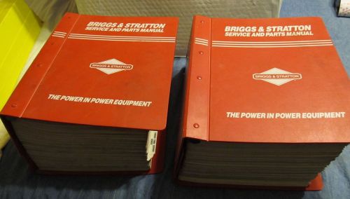 Briggs &amp; stratton service and parts manual - 2 binder set for sale