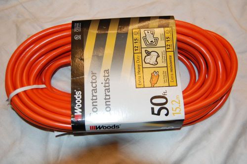Woods Contractor 50 Ft. 12/3 Extension Cord