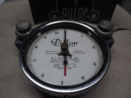 Dillon Dynamometer AN 10000Lb / 1000lbs Division Steel Case 5 Inch white display