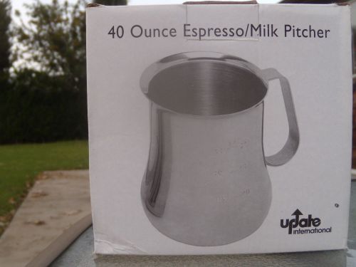Update International EPB-40M Stainless Steel 40oz Frothing Pitcher, 40 Ounce
