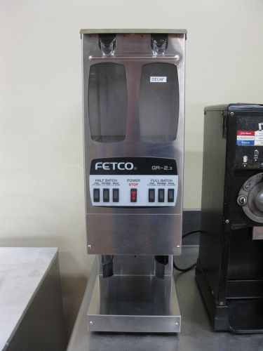 Fetco gr 2.3 dual hopper coffee grinder for sale