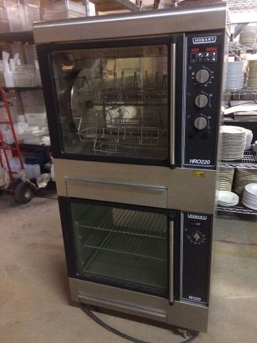 Hobart  HRO220  Double stack Rotisserie Oven W/ Warming Cabinet TESTED