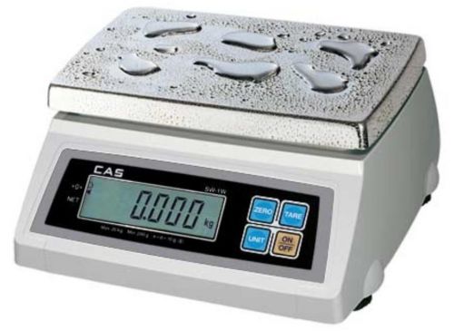 CAS SW-10W Washdown Portion Control Scale 10LBX0.005 LB,NTEP,Legal For Trade