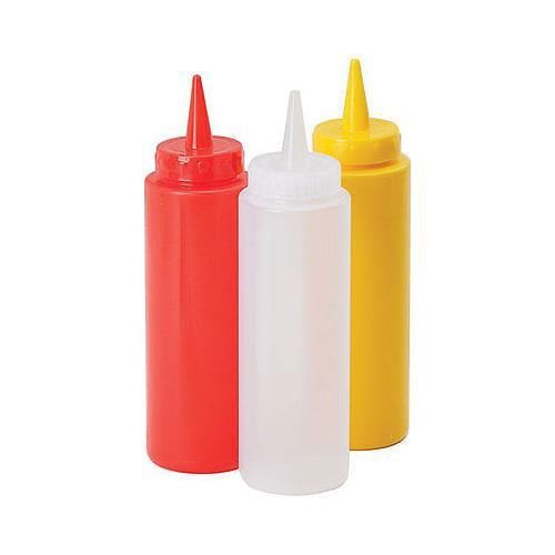 12 squeeze bottles roy so 12 12 oz-2 15/16&#034; red plastic royal industries for sale