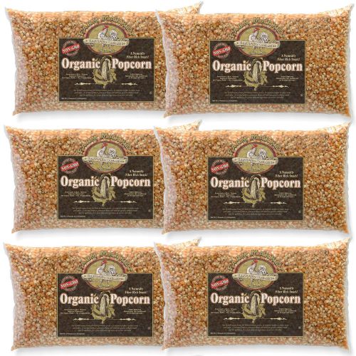 Great northern popcorn 5 lb gnp organic yellow gourmet popcorn, case of 6 for sale