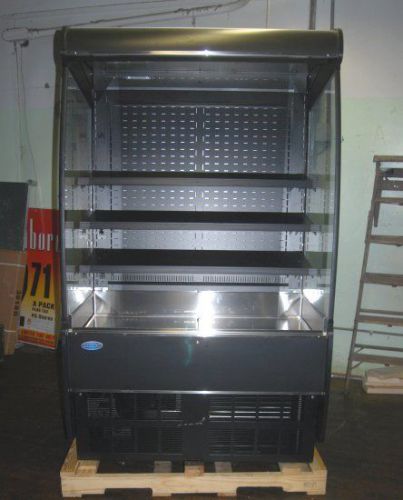 New federal grab n&#039; go open refrigerated display case with night cover! for sale