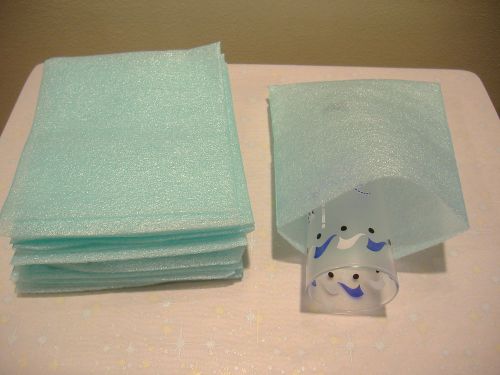 dish pack foam pouches 1 dozen@ 6-1/4x8 inches, reusable packing moving