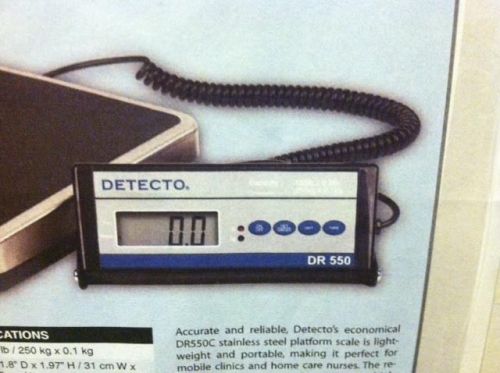 Detecto Portable High Capacity Stand On Scale DR550C New in Box