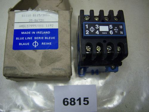 (6815) kraus &amp; naimer contactor s1110 b115/3010  110/115v for sale