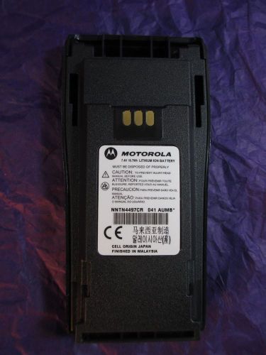 Motorola lithium ion battery nntn4497cr radio 7.4v 16.7wh walkie talkie 041 aumb for sale