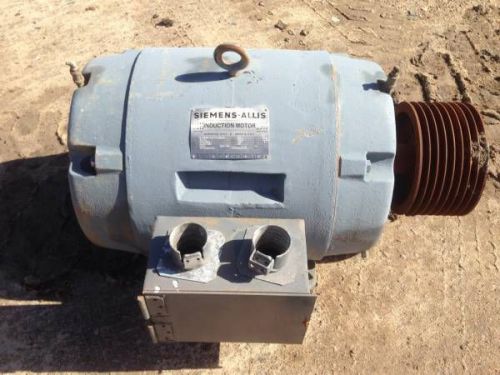 Siemens-Allis 50 HP Induction Electric Motor good used condition Industrial