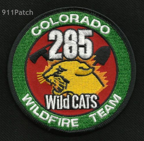 Colorado - Wildfire Team 285 Wild CATS FIREFIGHTER Patch