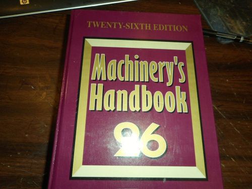 Machinists 2/8 Perfect LARGE PRINT Machinery&#039;s Handbook Vol 26 2000