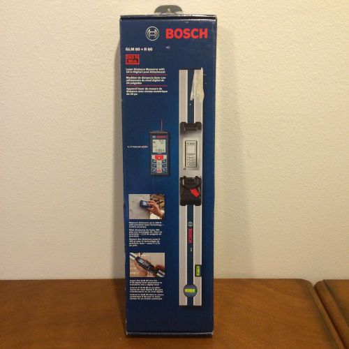 Bosch — Laser Distance Measurer 24&#034; Digital Level Attachment 265 ft — GLM80+R60