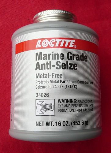 LOCTITE 34026 Marine Grade Anti Seize Compound, Paste, (16 oz) UPC 079340340268