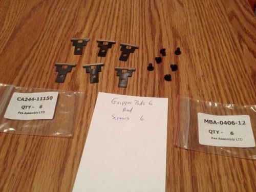 Hp indigo press parts 3000/5000 gripper pads (6) and screws (6) for sale