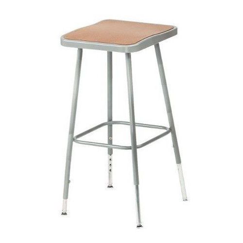 National Public Seating Stool with Square Seat 24&#034;
